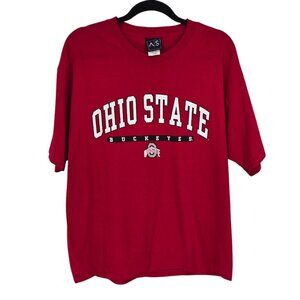 AS sports large Red OSU Ohio state Buckeyes graphic short sleeve shirt cotton
